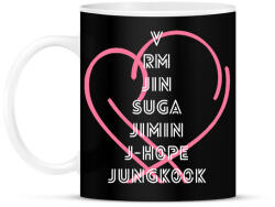 printfashion BTS PERSONA 2 - Bögre - Fekete (1476531)