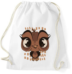 printfashion Bagoly - Sportzsák, Tornazsák - Fehér (6348928)