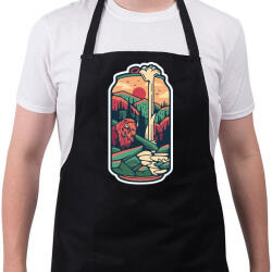 printfashion Can-wood - Kötény - Fekete (5191218)
