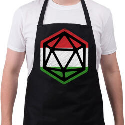 printfashion Magyar D20 - Kötény - Fekete (4935843)