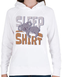 printfashion Koala - alvós póló - Női kapucnis pulóver - Fehér (4373712)