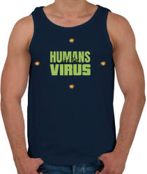 printfashion humanvirus - Férfi atléta - Sötétkék (10489311)