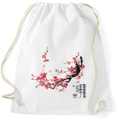 printfashion szilvavirág - Sportzsák, Tornazsák - Fehér (1316925)