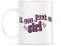 printfashion I am just a girl - Bögre - Fehér (16642621)