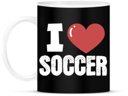 printfashion Szeretem a focit - Bögre - Fekete (1376310)