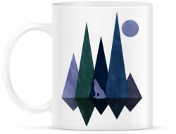 printfashion Farkas ás hegyek 6 - Bögre - Fehér (5234152)