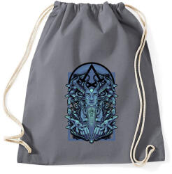 printfashion Kék vászon - Sportzsák, Tornazsák - Grafitszürke (134649)