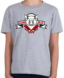 printfashion Legjobb böllér - Gyerek póló - Sport szürke (6123078)