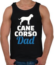 printfashion Cane Corso Dad - Férfi atléta - Fekete (2860290)