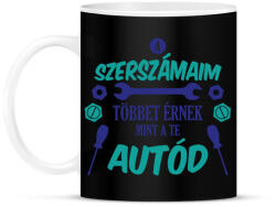 printfashion A szerszámaim - Bögre - Fekete (13775666)