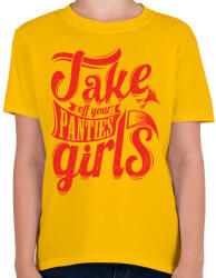 printfashion Vedd le . . . - Gyerek póló - Sárga (200546)