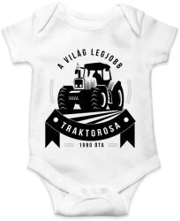 printfashion A legjobb traktoros! - Baba Body - Fehér (2167344)