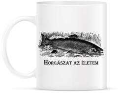 printfashion Horgászat az életem - Bögre - Fehér (6284709)