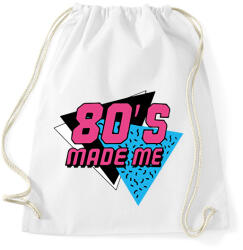 printfashion 80's made me - Sportzsák, Tornazsák - Fehér (13305174)