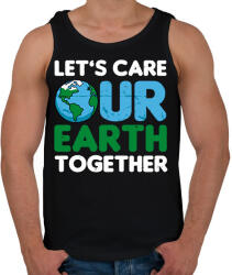 printfashion Our Earth - Férfi atléta - Fekete (2289421)
