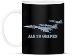 printfashion Jas-39 gripen - Bögre - Fekete (15551582)