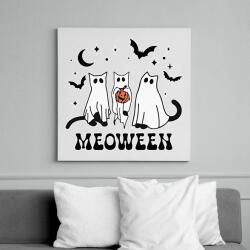 printfashion Meoween - Vászonkép - Fehér (14463972)