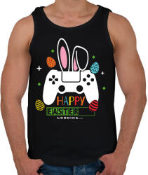 printfashion Húsvéti konzol - Férfi atléta - Fekete (13083805)