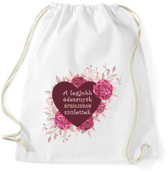 printfashion Legjobb édesanyák április - Sportzsák, Tornazsák - Fehér (4789124)