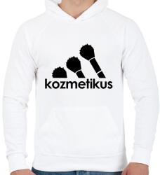 printfashion Kozmetikus - márka paródia - Férfi kapucnis pulóver - Fehér (15867770)