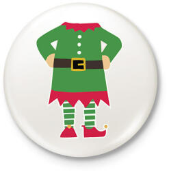 printfashion Manó jelmez - Kitűző, hűtőmágnes - Fehér (9564351)