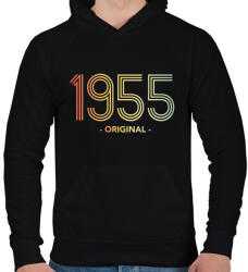 printfashion 1955 - Férfi kapucnis pulóver - Fekete (11975526)