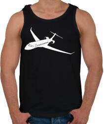 printfashion Repülő - Férfi atléta - Fekete (5277121)