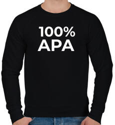 printfashion 100% APA - Férfi pulóver - Fekete (9852560)