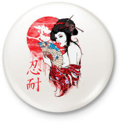 printfashion Gésa - Kitűző, hűtőmágnes - Fehér (3074410)