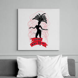 printfashion Samba - Vászonkép - Fehér (7675461)