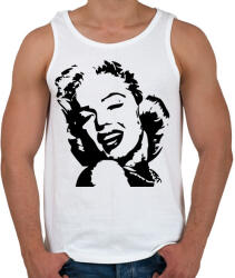 printfashion M. Monroe - Férfi atléta - Fehér (4585014)