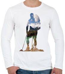 printfashion Alaszkai Vadonban - Férfi hosszú ujjú póló - Fehér (5449694)