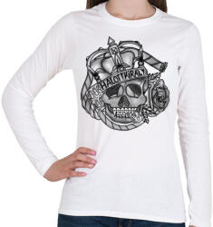 printfashion Halott király - Női hosszú ujjú póló - Fehér (544417)