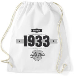 printfashion born-in-1933-(dark&lightgrey) - Sportzsák, Tornazsák - Fehér (466290)