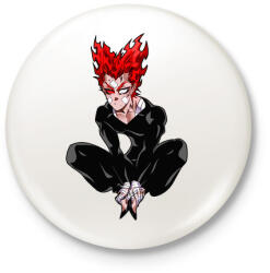 printfashion One Punch Man - Kitűző, hűtőmágnes - Fehér (3084042)