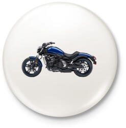 printfashion Kawasaki - Kitűző, hűtőmágnes - Fehér (5164019)