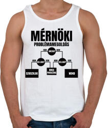 printfashion Mérnöki problémamegoldás - Férfi atléta - Fehér (7456489)