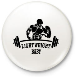 printfashion Light Weight Baby - Kitűző, hűtőmágnes - Fehér (3089107)