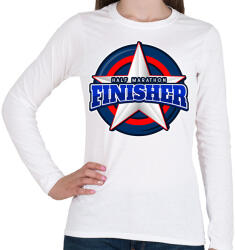 printfashion HALF MARATHON FINISHER 2 - Női hosszú ujjú póló - Fehér (9537010)