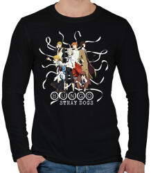 printfashion Bungo Stray Dogs - Férfi hosszú ujjú póló - Fekete (16543597)