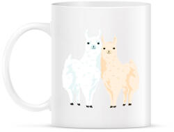 printfashion Alpaka pár - Bögre - Fehér (2335051)