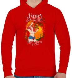 printfashion Farmerek lánya - Férfi kapucnis pulóver - Piros (146265)