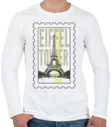 printfashion Eiffel Tower - Férfi hosszú ujjú póló - Fehér (7424218)