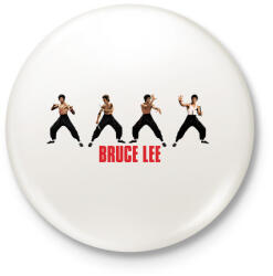 printfashion Bruce Lee - Kitűző, hűtőmágnes - Fehér (10902698)