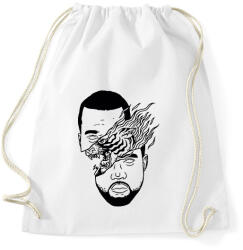 printfashion Kanye West - Sportzsák, Tornazsák - Fehér (2590685)