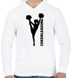 printfashion Cheerleading - Férfi kapucnis pulóver - Fehér (2382629)
