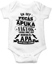 printfashion Pecás apuka - Baba Body - Fehér (1331396)