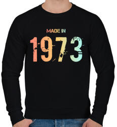printfashion 1973 - Férfi pulóver - Fekete (6223775)