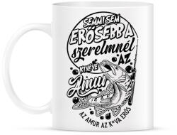 printfashion Az amur a legerősebb fehérre - Bögre - Fehér (13613694)