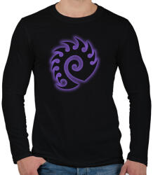 printfashion Zerg - Férfi hosszú ujjú póló - Fekete (1758105)